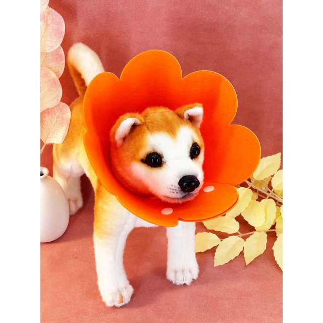 1pc Pink Flower Shaped Pet Recovery Collar Anti-Licking Sterilization Shame Circle For Cats And Dogs, Wholesale, Suitable For Small And Medium Pets