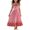 Pink, variant on Lvshlubb Floral Dress for Girls Sleeveless Tie Waist Vacation Dresses Summer Causal Flowy Sundress Kids Clothes Girls Size 8-12