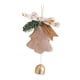 thumbnail image 1 of Adorno colgante para árbol de Navidad con lazo y campana Árbol de Navidad multifuncional caqui, 1 of 9