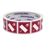 1 x 1 Permanent Durable D.O.T. Hazard Labels: Class 2 Blank Flammable, 250/Roll - by ChromaLabel