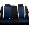 thumbnail image 2 of CalTrend Rear 40/60 Split Bench Faux Leather Seat Covers for 2009-2010 Dodge Ram 1500-3500 - DG292-04LB Blue Insert with Black Trim, 2 of 3