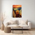 thumbnail image 6 of 1pc Framed Cat - themed The Scream - inspired Canvas Wall Art, Decor room hanging Wall Picture Decor for Home Gifts, living room, bathroom, bedroom, kitchen wall art decor canvas wall art, 6 of 6