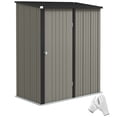 thumbnail image 1 of Outsunny Remise de Rangement Extérieure 5'x3' avec Porte Simple, Gris, 1 of 9