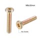 thumbnail image 3 of Tornillos de muebles M6x30mm con socket hexagonal, fijaciones galvanizadas, tornillos de rosca completa de acero al carbono, 20 Pcs, 3 of 4