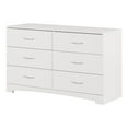 thumbnail image 2 of Commode 6 tiroirs pour Adulte, fini Blanc solide, collection Step One de Meubles South Shore, 2 of 12