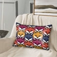 thumbnail image 3 of Bingfone Fox Face Print Satin Pillowcase for Hair - Standard Size with Zipper Silky & Soft Pillow Covers,20x30 inches, 3 of 8