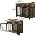 GDLF Large Double Door Dog Crate with Extra Storage, AntiChew Heavy
