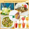 thumbnail image 6 of Manual Citrus Press,QZS Lemon Lime Squeezer,4pcs Plastic Lime Juicer,1.37x3.14In Durable Handy Juice Squeezer for Indoor and Outdoor, 6 of 6