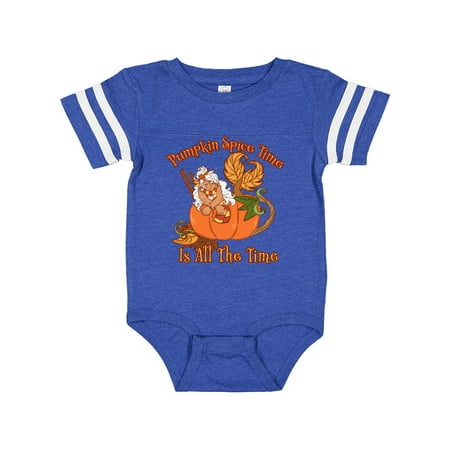 

Inktastic Pumpkin Spice Time is All the Time with Mermaid in Pumpkin Gift Baby Boy or Baby Girl Bodysuit