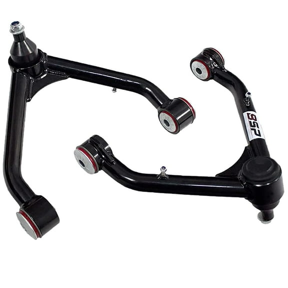 Front Upper Control Arms, 2-4" Lift Tubular Ball Joint Kit Compatible with 1999-2006 Silverado 1500 Sierra 4WD 4X4 RWD with 6-lug Wheels (Pair)