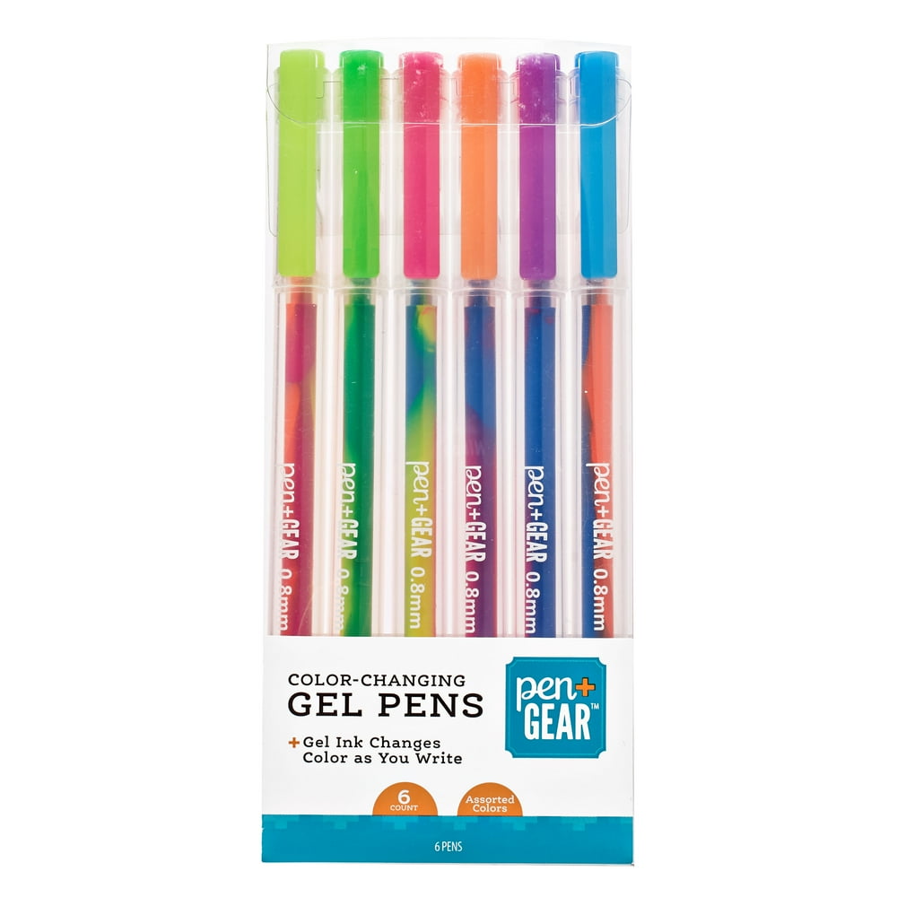 Pen + Gear ColorChanging Gel Pens, 6 Count