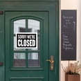 thumbnail image 5 of BAZIC 12" X 16" Open & Closed Sign, Double Sides Plastic Signs Vinyl, Business Store Office Door Window Restaurants Bars Retail Salon Shops, Waterproof, Indoor Outdoor, 1-Pack, 5 of 7