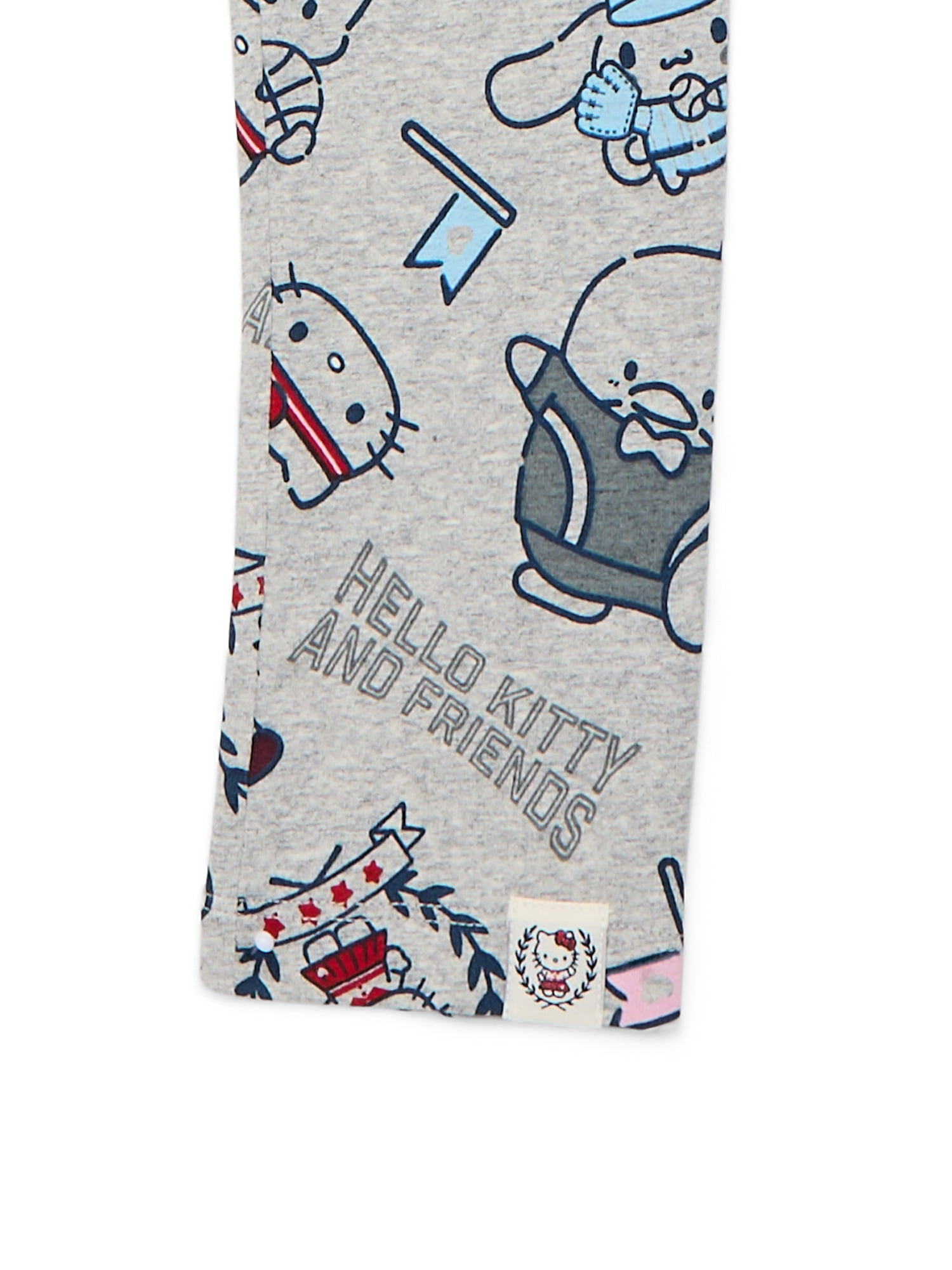 Wonder Nation Hello Kitty Girls Print Leggings, Sizes 4-16