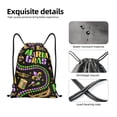 thumbnail image 6 of Bingfone Mardi Gras3 Drawstrings Backpacks Bags For Men Women Gym Drawstrings Bag, 6 of 9