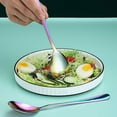 thumbnail image 6 of Serving Utensils Set,QZS Portable Salad Forks Spoons Set for Home,Reusable Multicolor Stainless Steel Serving Fruit Utensils for Restaurant,Parties, 6 of 6