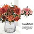 thumbnail image 3 of Billuyoard Ramo de flores artificiales cabezas falsas rosas fiesta hogar simulación Type11 NO11, 3 of 6