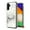 Marble White, variant on For Samsung Galaxy S24+ /S24 Plus 5G Elegant Pattern Design Bling Glitter Hybrid with Ring Stand Pop Up Finger Holder Kickstand Phone Case Cover by Xpression - Black White