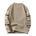 thumbnail image 5 of Mens Sweater - Autumn Winter Wool Round Neck Pullover Sweater Jacket, Color - Matching All - Match Design, Warm Bottoming Shirt, Breathable Wool Blend, Stylish Men's Clothing, 5 of 5