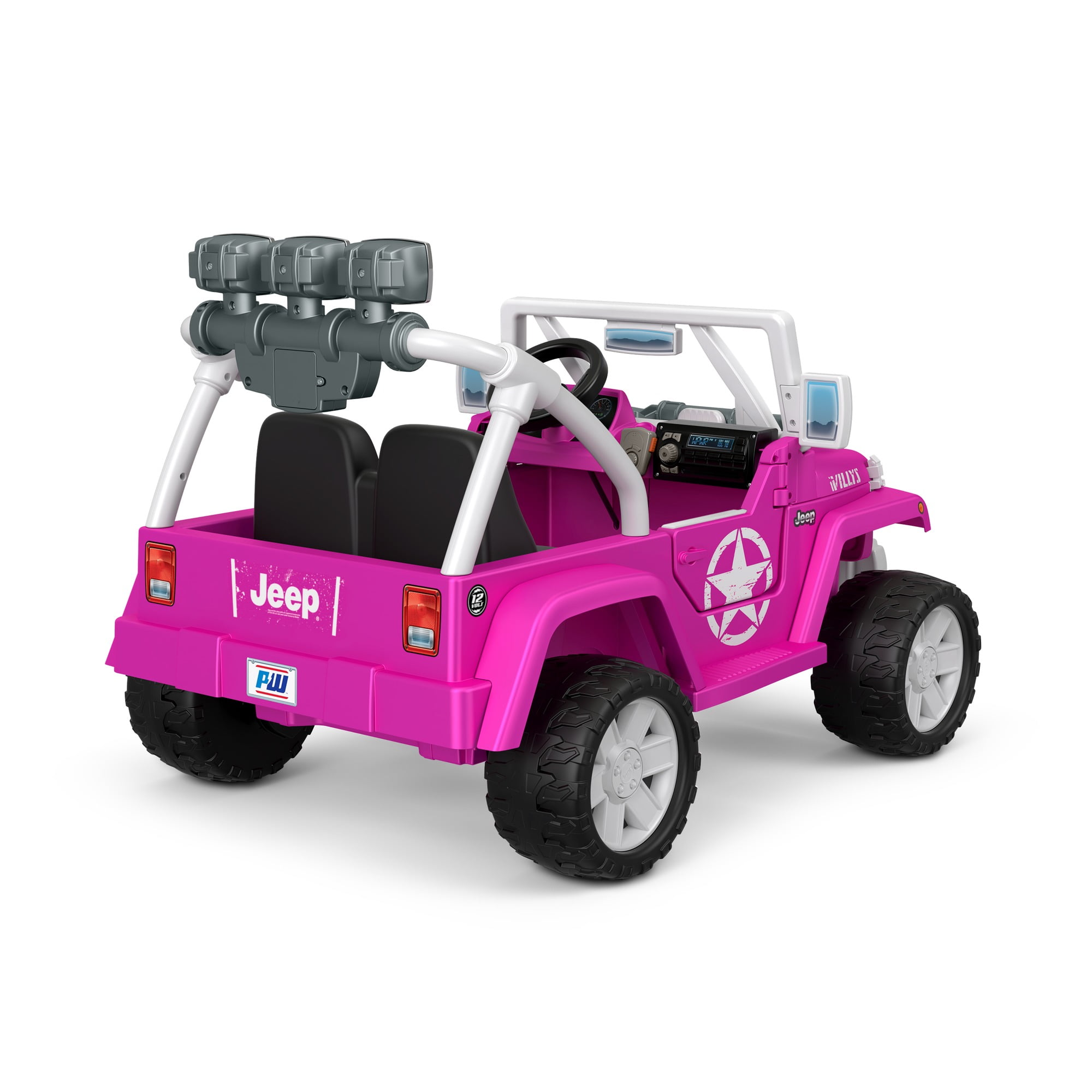 pink jeep electric car