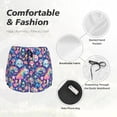 thumbnail image 4 of Balery mushroom Skull rainbow color Pantalones cortos deportivos para mujer con forro y dos bolsillos, elásticos, para entrenamiento, gimnasio, yoga-Medium, 4 of 7
