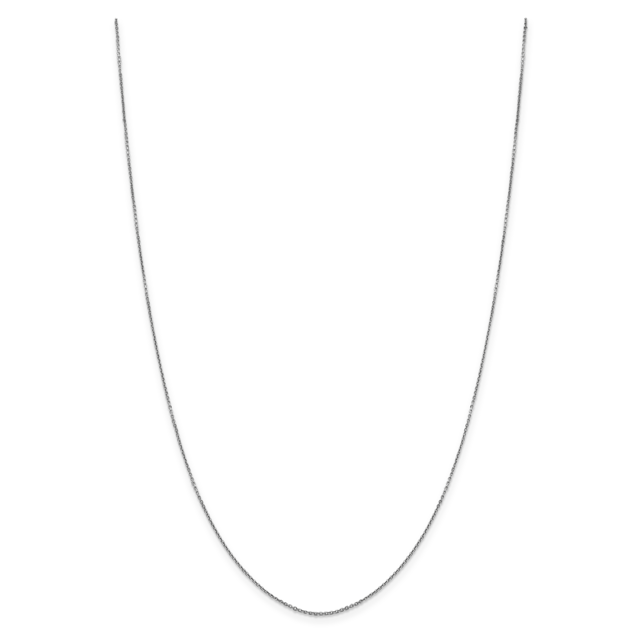 14k WG .90mm D/C Cable Chain (Weight: 1.58 Grams, Length: 16 Inches)