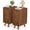 3 Drawers-Walnut 2PCS, variant on Wirrytor Farmhouse Walnut Fluted Nightstands Set of 2, Mid-Century Chic End Table with Drawer and Open Shelf Storage, Curved Edge Bedside Table for Bedroom Living Room