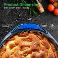 thumbnail image 2 of NutriChef  6 Pcs Blue Silicone Handles, Bending and Anti Slip Flexible Design for Nonstick Carbon Steel Bakeware Pans, Dishwasher Safe,, 2 of 7