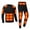 Black, variant on SELONE Heated Long Underwear for Men 42 Heating Zones Crewneck Long Sleeve Tops Fleece Elastic Waist Bottom