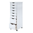thumbnail image 4 of Jela Solid Wood 6+2 Drawer Roll Cart in White, 4 of 9
