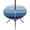 Blue, variant on Round Outdoor Tablecloth with Umbrella Hole and Zipper, Blue Ombre Fitted Table Cover with Elastic Edge for 55-60 Inch, Farmhouse Vintage Wooden Striped Waterproof Patio Tablecoths for Picnic