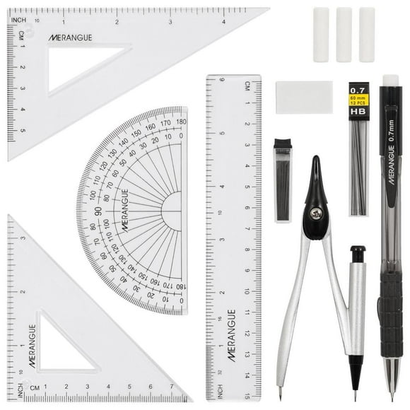 Merangue 12-Piece Math Set, Assorted