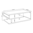 thumbnail image 7 of Furniture of America Lazer Geometric Wood Coffee Table in Glossy White, 7 of 7