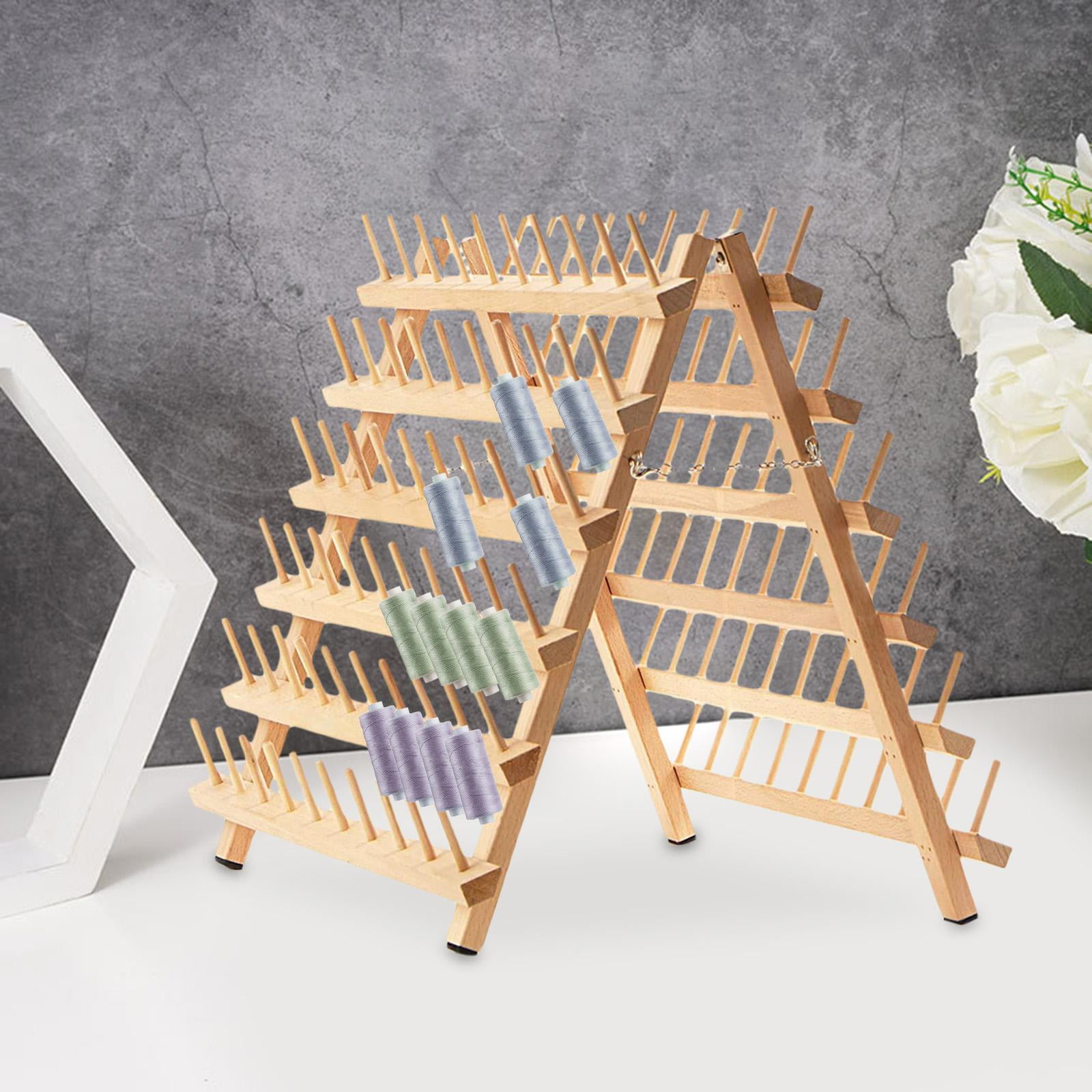 Foldable Wooden Thread Holder 30/80/120 Spools Sewing Embroidery Thread 3  Tier Shoe Rack Organizer Wall Hanging Cones Stand Shelf Tool 220423 From  Lu008, $15.49