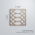 thumbnail image 3 of Ekena Millwork 7 3/8"W x 7 3/8"H x 1/4"T Extra Small Montrose Decorative Fretwork Wood Wall Panels, Birch, 3 of 18