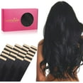 thumbnail image 1 of GFDYREE Extensions de Cheveux à Ruban WENNALIFE pour Femmes, 20 Pcs 50g 24 Pouces Ruban Noir Jais dans Extensions de Cheveux Cheveux Humains Rallonge Cheveux Humains Lisses Extensions de Cheveux Invisibles Vrais Cheveux Humains, 1 of 5