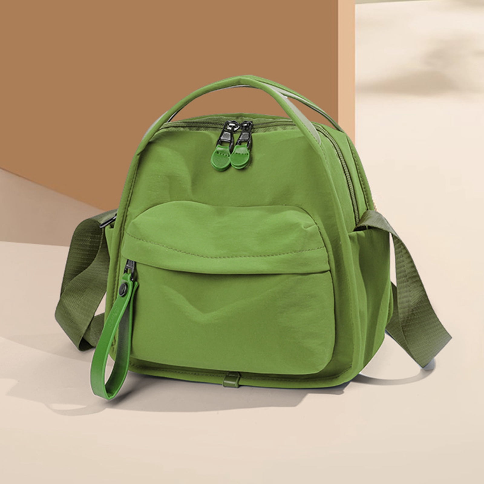 Faraee Shoulder Bag for Women Small Crossbody Top Handle Handbag Zipper Pockets Casual Tote Purse for Work Travel Green