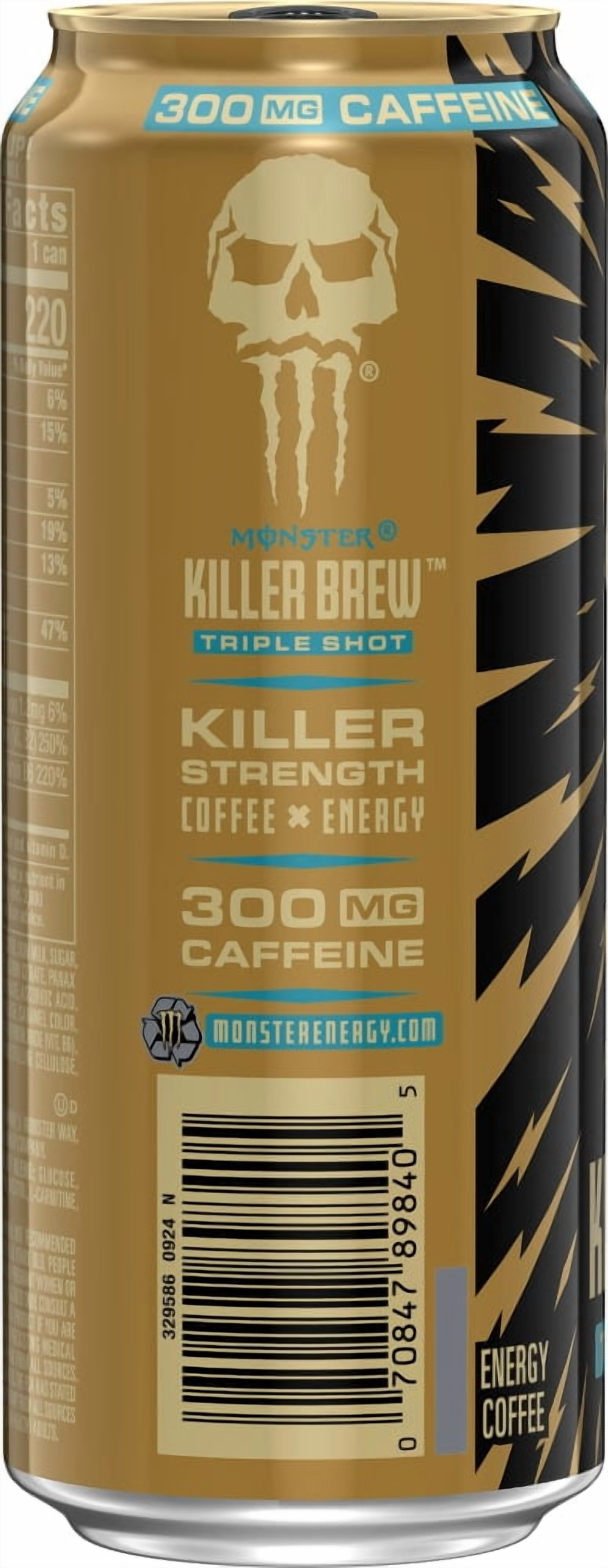 Monster Killer Brew Mean Bean Energy Drink Can 15 fl oz - 3 count
