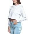 thumbnail image 3 of G-Style USA Women's Long Sleeved Crop Top Hoodie LH13118 - White -Large, 3 of 8
