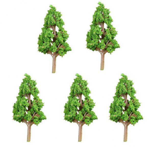 3x5pcs Jardín De Hadas En Miniatura Micro Paisaje Bonsai Decoración Pino S 3 piezas Baoblaze Adorno de casa de muñecas en miniatura