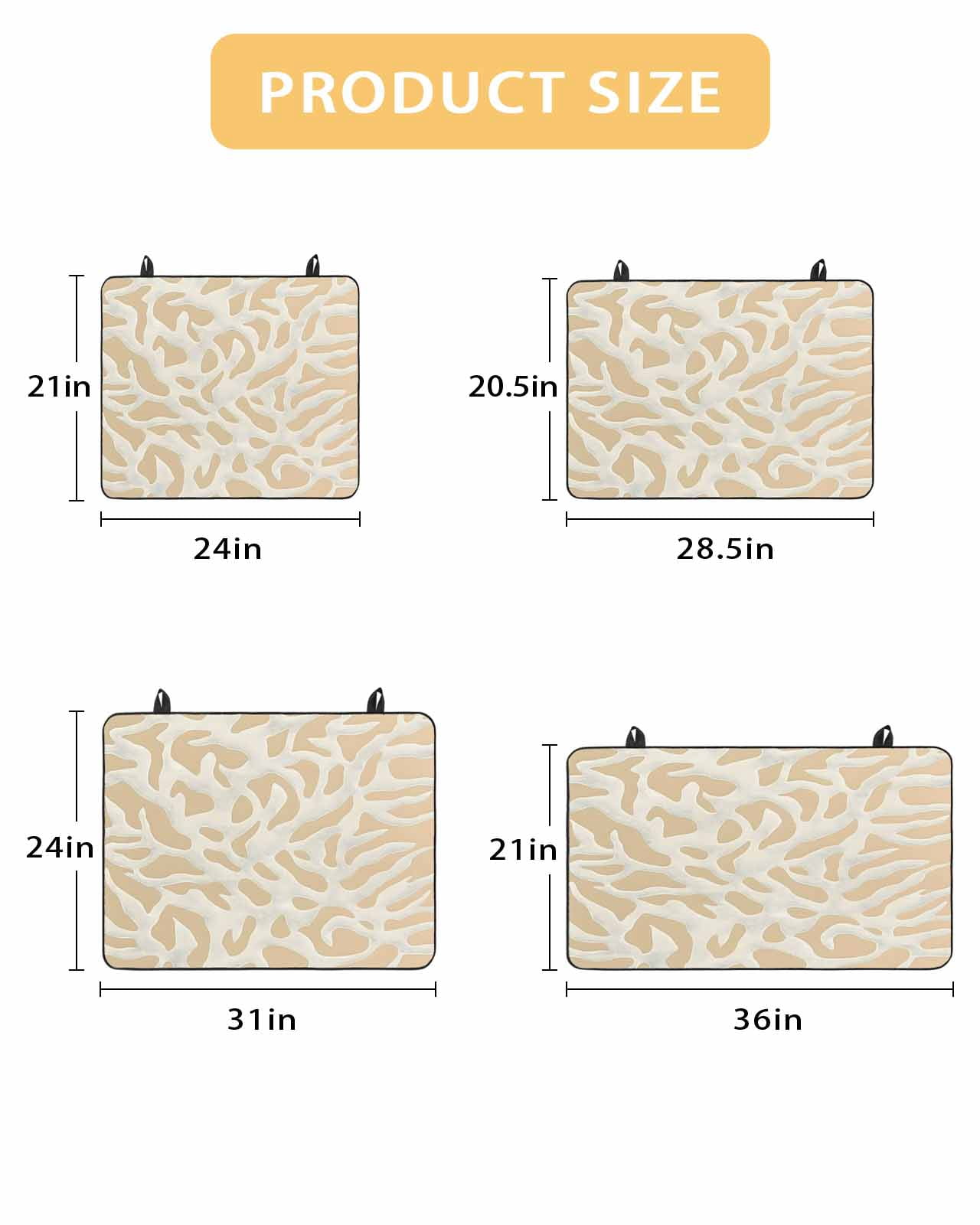 nqOlkjepod Large Induction Cooktop Protector Mat 36"x21", Beige Geometric Stove Top Covers for Electric Stove, Modern Color Block Abstract Decorative Stove Burner Cover Mats, Glass Top Stove Cover