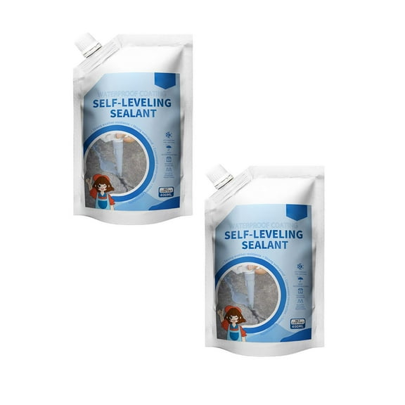 2PCS Concrete Caulking Adhesive, 2025 New Self-Leveling Sealant, Heavy-Duty Concrete Crack Filler for Driveway Repair, Weather Resistant Outdoor Sealant for Sidewalks (Gray, 1pcs)