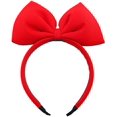 thumbnail image 2 of Diadema con lazo Diadema con lazo rojo Aro para el pelo con lazo grande de Navidad Decoración de fiesta para niñas lindas Tocado Disfraz de Cosplay de Navidad Tocado para la cabeza Maquillaje de Hallo, 2 of 4