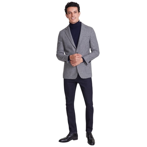 Tommy Hilfiger Mens Modern fit Sport Coat Blazer 36 R Light Grey Black Check