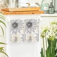 thumbnail image 4 of Silver Floral Boho Kitchen Towels Dish Towels, 18x26 Inch Seasonal Spring Decoration Hand Towels Set of 2, 4 of 6