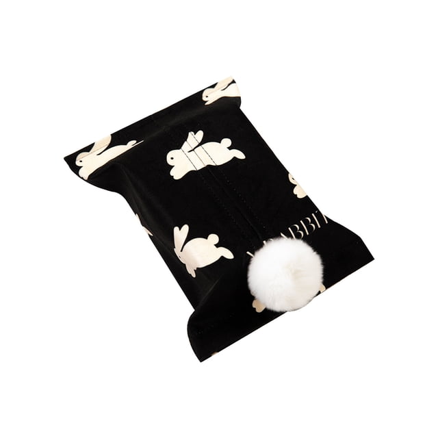 Deeceymbur Wooden Black White Easter Tissue Box Household Desktop Storage Decor Home Organization