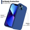 thumbnail image 5 of Shockproof Liquid Silicone Designed for iPhone 13 Case Gel Rubber Full Body Protection Anti-Shock Cover Case Drop Protection 6.1inch-Royal Blue, 5 of 12