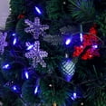 thumbnail image 3 of Morttic 50 LED Christmas Mini String Lights, 16 Ft Battery Operated Christmas Mini String Lights with 8 Lighting Modes, Indoor Outdoor Christmas Mini Fairy String Lights (1 Pack, Blue), 3 of 6