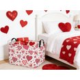 thumbnail image 7 of Rectangular Valentines Basket,Pink Heart Basket,baby basket,Lovely Storage bin,baby Room Decor,easter heart Print Basket,Gift Basket,Shelf Basket(Beautiful heart), 7 of 7