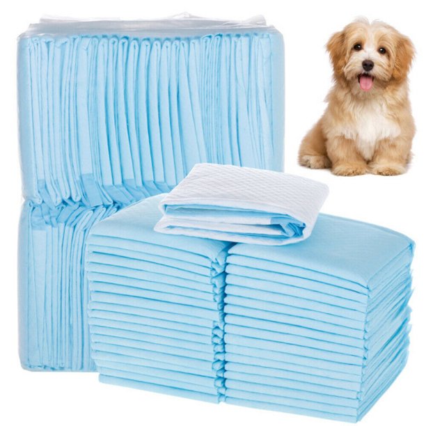 100 Pcs Super Absorbent Pee Pads, Disposable Cage Liner Diapers, Small