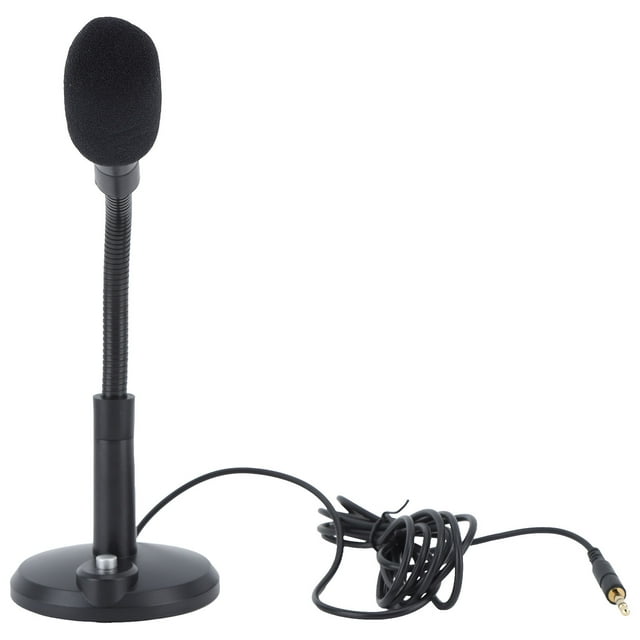 Wired Microphone 360 Degree Directional Pickup High Sensitivity Clear Voice Desktop Computer PC Microphone 3.5mm